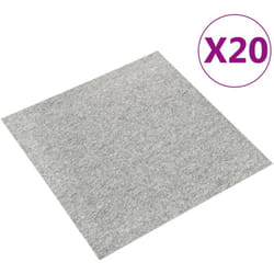 Vidaxl - Quadrotte di Moquette 20 pz 5 m² 50x50 cm Grigio Chiaro
