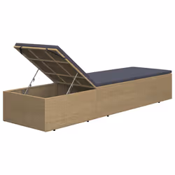 VidaXL 310146 sedia da esterno Salone Seduta imbottita Rattan sintetico, Acciaio Marrone, Grigio - Vista aggiuntiva 8
