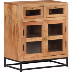 Portate un tocco di fascino industriale nei vostri interni con questa elegante credenza in legno! Questo credenza è realizzat ...
