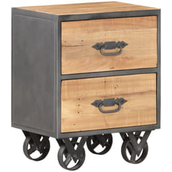 Vidaxl - Comodino 40x30x51 cm in Legno Massello di Recupero