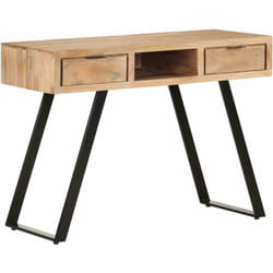 Tavolo Scrivania per Computer, Scrivania ufficio 107x45x79 cm Legno Massello d'Acacia con Spigoli Vivi Vidaxl