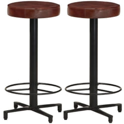 Vidaxl - Sgabelli da Bar 2 pz 66 cm in Vera Pelle 52466