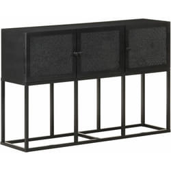 Credenza, Madia per salotto Moderna 115x30x76 cm in Legno Massello di Mango Vidaxl