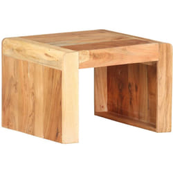 Tavolino Laterale, Tavolino da Salotto 40x40x30 cm in Legno Massello di Acacia Vidaxl