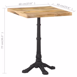 VidaXL 321084 tavolo da cucina e sala da pranzo Forma quadrata - Vista aggiuntiva 6
