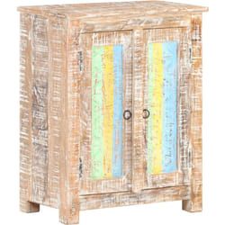 Credenza, Madia per salotto Moderna 61x35x76 cm in Legno Grezzo di Acacia Vidaxl