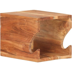 Supporto Bicicletta da Parete 35x25x25 cm in Legno di Acacia vidaXL 47025