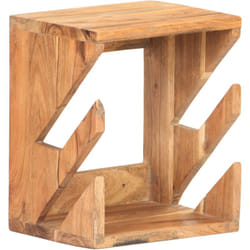 Supporto Skateboard da Parete 25x20x30 cm in Legno di Acacia Vidaxl