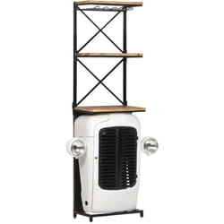 Vidaxl - Cantinetta per Vini a Trattore Bianca 49x31x172 cm Mango Grezzo