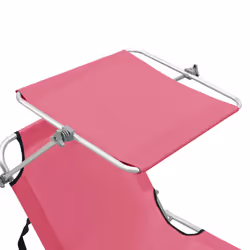 VidaXL 310327 sedia da esterno Salone Seduta imbottita Acciaio, Poliestere Magenta - Vista aggiuntiva 7