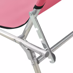 VidaXL 310327 sedia da esterno Salone Seduta imbottita Acciaio, Poliestere Magenta - Vista aggiuntiva 8