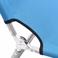 VidaXL 310329 sedia da esterno Salone Seduta imbottita Tessuto, Acciaio Blu, Turchese - Vista aggiuntiva 6