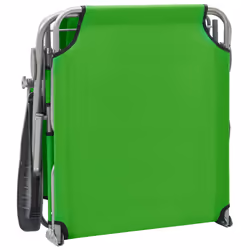 VidaXL 310335 sedia da esterno Salone Seduta imbottita Tessuto, Acciaio Verde - Vista aggiuntiva 5