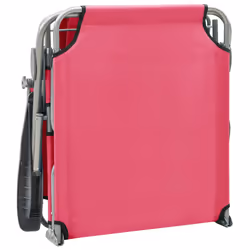 VidaXL 310337 sedia da esterno Salone Seduta imbottita Tessuto, Acciaio Rosa - Vista aggiuntiva 7