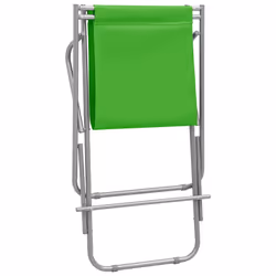 VidaXL 310339 sedia da esterno Terrazzo Cloruro di polivinile (PVC), Acciaio Verde - Vista aggiuntiva 8