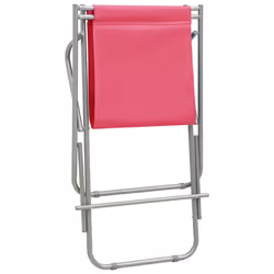 VidaXL 310341 sedia da esterno Terrazzo Cloruro di polivinile (PVC), Acciaio Rosa - Vista aggiuntiva 8