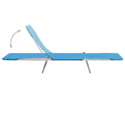 VidaXL 310344 sedia da esterno Salone Oxford, Acciaio Blu - Vista aggiuntiva 5