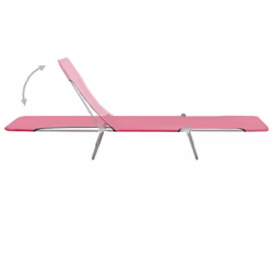 VidaXL 310345 sedia da esterno Salone Oxford, Acciaio Rosa - Vista aggiuntiva 5