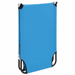 VidaXL 310348 sedia da esterno Salone Seduta imbottita Oxford, Cloruro di polivinile (PVC), Acciaio Blu, Turchese - Vista aggiuntiva 6