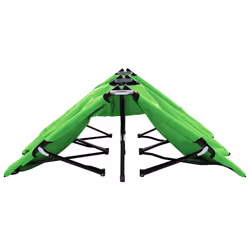 VidaXL 310351 sedia da esterno Salone Seduta imbottita Tessuto, Poliestere Verde - Vista aggiuntiva 4