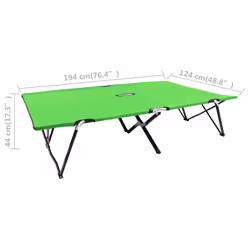 VidaXL 310351 sedia da esterno Salone Seduta imbottita Tessuto, Poliestere Verde - Vista aggiuntiva 8