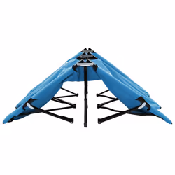 VidaXL 310352 sedia da esterno Salone Seduta imbottita Tessuto, Poliestere Blu - Vista aggiuntiva 4