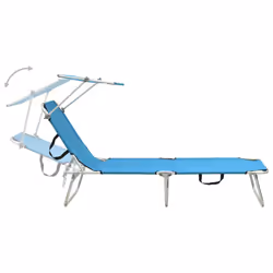 VidaXL 310362 sedia da esterno Salone Seduta imbottita Poliestere Blu - Vista aggiuntiva 4