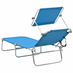 VidaXL 310362 sedia da esterno Salone Seduta imbottita Poliestere Blu - Vista aggiuntiva 5