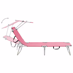 VidaXL 310363 sedia da esterno Salone Seduta imbottita Poliestere Rosa - Vista aggiuntiva 4