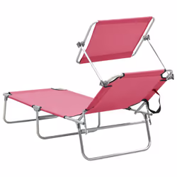 VidaXL 310363 sedia da esterno Salone Seduta imbottita Poliestere Rosa - Vista aggiuntiva 5