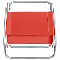 VidaXL 310367 sedia da esterno Terrazzo Oxford, Acciaio Rosso - Vista aggiuntiva 6