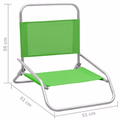 VidaXL 310370 sedia da esterno Terrazzo Oxford, Acciaio Verde - Vista aggiuntiva 8