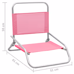 VidaXL 310372 sedia da esterno Terrazzo Oxford, Acciaio Rosa - Vista aggiuntiva 8
