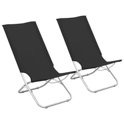 VidaXL 310375 sedia da esterno Terrazzo Oxford, Acciaio Nero