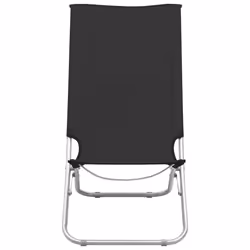 VidaXL 310375 sedia da esterno Terrazzo Oxford, Acciaio Nero