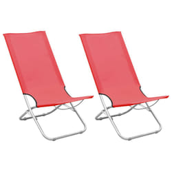 VidaXL 310376 sedia da esterno Terrazzo Oxford, Acciaio Rosso