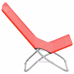 VidaXL 310376 sedia da esterno Terrazzo Oxford, Acciaio Rosso - Vista aggiuntiva 4