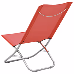 VidaXL 310376 sedia da esterno Terrazzo Oxford, Acciaio Rosso - Vista aggiuntiva 5