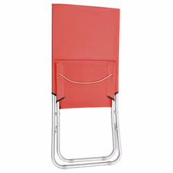 VidaXL 310376 sedia da esterno Terrazzo Oxford, Acciaio Rosso - Vista aggiuntiva 6