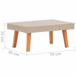 VidaXL 310221 tavolo da esterno Beige - Vista aggiuntiva 5