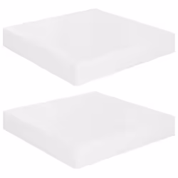 vidaXL Scaffali a Parete 2 pz Bianco Lucido 23x23,5x3,8 cm in MDF - Vista aggiuntiva 2