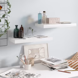 Questo set di 2 eleganti mensole da parete è pensato per essere il punto focale della tua casa. Con un sistema di montaggio i ...