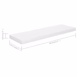 VidaXL 323751 scaffale MDF, Metallo Bianco - Vista aggiuntiva 7