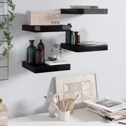 Questo set di 4 eleganti mensole da parete è pensato per essere il punto focale della tua casa. Con un sistema di montaggio i ...