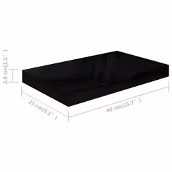VidaXL 323763 scaffale MDF, Metallo Nero - Vista aggiuntiva 4