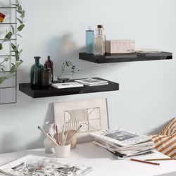 Questo set di 2 eleganti mensole da parete è pensato per essere il punto focale della tua casa. Con un sistema di montaggio i ...