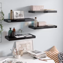 Questo set di 4 eleganti mensole da parete è pensato per essere il punto focale della tua casa. Con un sistema di montaggio i ...
