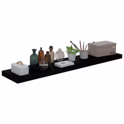 VidaXL 323779 scaffale MDF, Metallo Nero