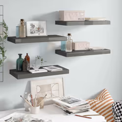Questo set di 4 eleganti mensole da parete è pensato per essere il punto focale della tua casa. Con un sistema di montaggio i ...