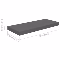 VidaXL 323790 scaffale MDF, Metallo Grigio - Vista aggiuntiva 4